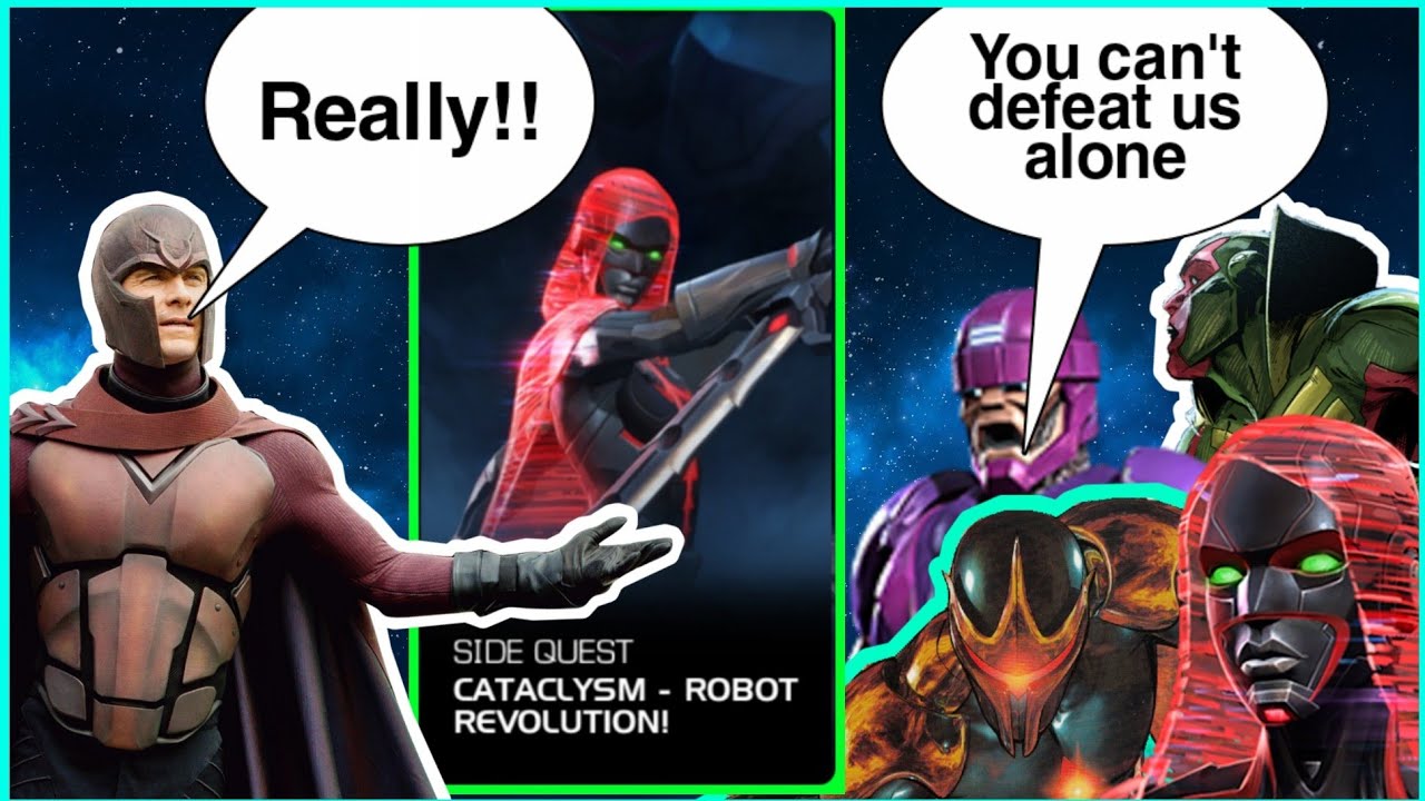 Cataclysm : Robot revolution walkthrough |  Magneto solo | Legendary difficulty - MCOC