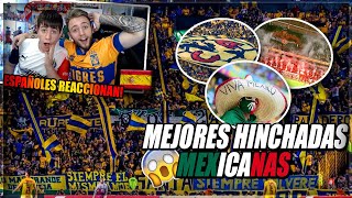 ??ESPAÑOLES REACCIONAN a LAS MEJORES HINCHADAS MEXICANAS?? | BARRAS BRAVAS MÉXICO!