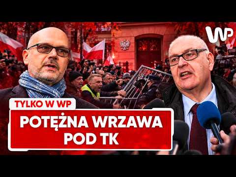 Potężne zamieszanie pod TK. Święczkowski zabrał głos