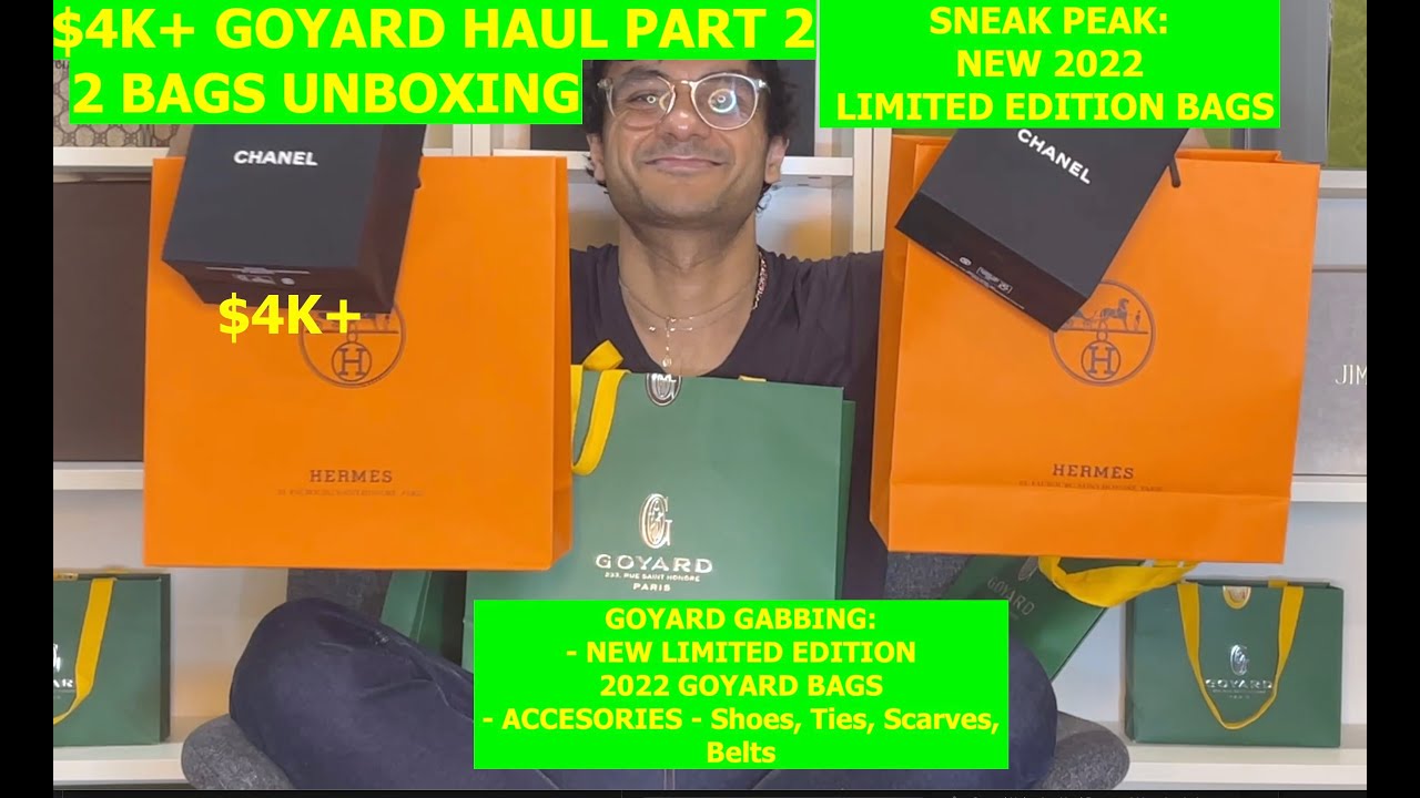 Goyard Gang - Sneak Peak New LTD ED BAGS + Goyard $4K+ Shopping Haul  Unboxing 2 bags - Part2 