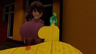 Vrchat, Suu Attempts To Match In Sweater Pillow Envy