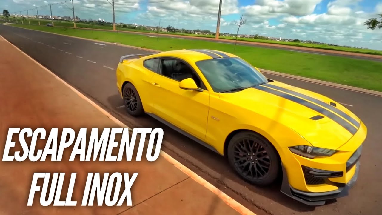 TESTE DO ESCAPE DO MUSTANG NA RUA * muito parecido com stok car*