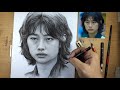 Learn to Draw woman Portrait in Pencil ( Hoyeon Jung )