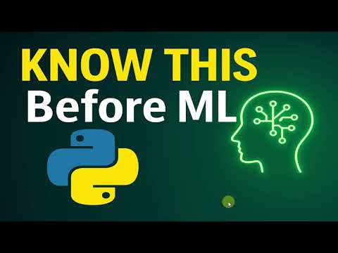 11 - ما يجب معرفته قبل تعلم ال Machine Learning || ملخص سريع للبايثون