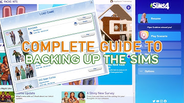 How to BACKUP and RESTORE Your Sims 4 Game