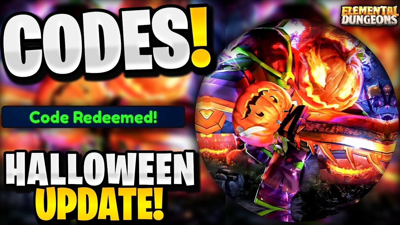 🤯*NEW* ALL WORKING HALLOWEEN UPDATE CODES FOR ELEMENTAL DUNGEONS ...