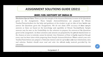 BHIC 105 SOLVED ASSIGNMENT / PDF WATSAPP 6203869593