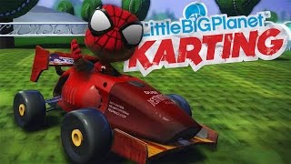 Littlebigplanet Karting With Spiderman - Meeple City - Spider-Man Last Online Race In Lbpk