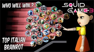 All Italian Brainrot VS Younghee Squidgame3  Marble Race in Algodoo #21