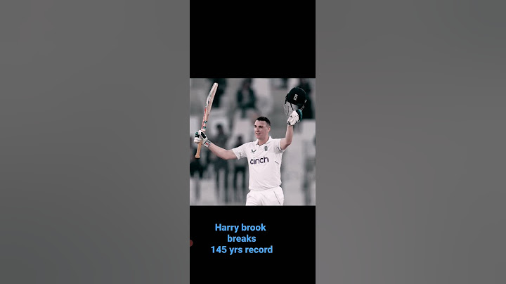 Harry brook breaks 148 yrs record