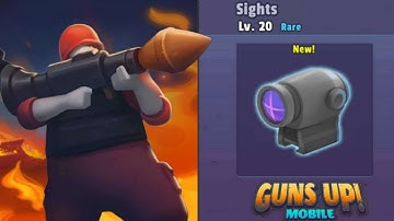 GUNS UP! Mobile | Lvl. 20 Sights with Rocketeer lets Try The Accuracy in Nightmare Zombies and Raid🔥