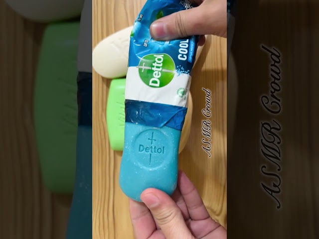 Soap unpacking ASMR #soap #asmr #satisfying #oddlysatisfying #shorts