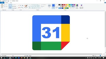 How to draw the Google Calendar icon using MS Paint | How to draw on your computer