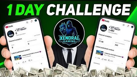 1 DAY Challenge (Shoking Result) How To Grow Gaming Channel From O Subscribers
