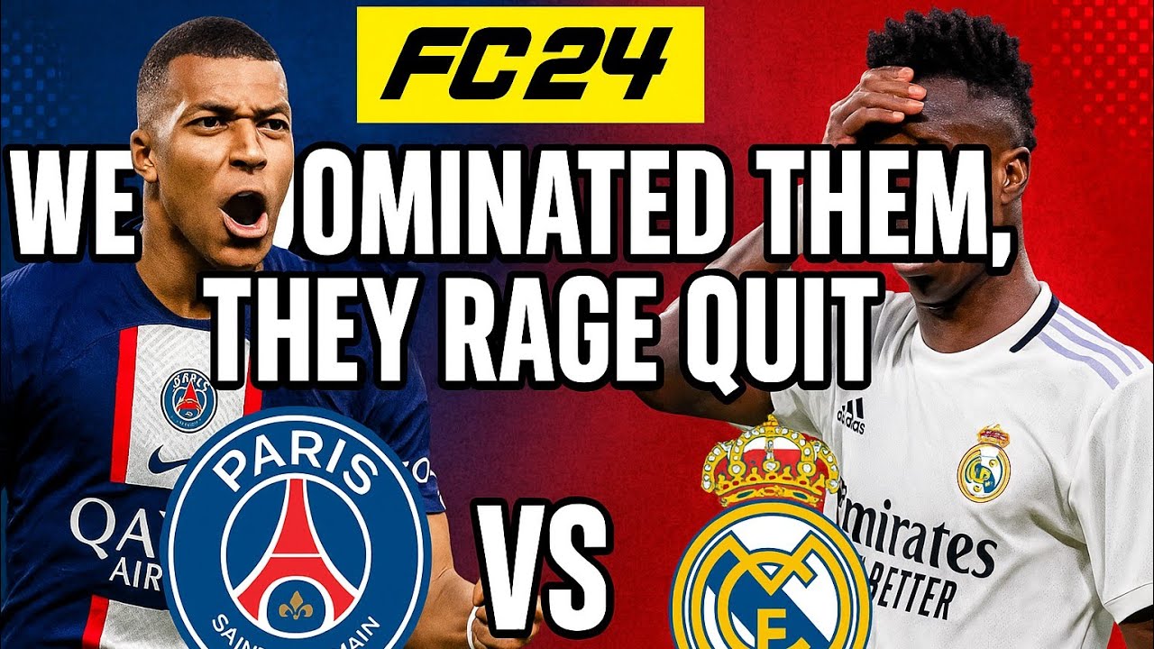 Psg A Raged Me & @jADETHXBOI DESTROYED Real Madrid 😱 PSG Rage Quit | FC24 Co-Op ...