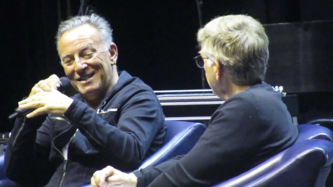 Bruce Springsteen w/ Bob Santelli -  WIESS 50th Anniv - Monmouth Univ, NJ - 10/28/23