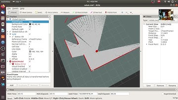 ROS simulation with Gazebow and rviz use gmmaping algorithm