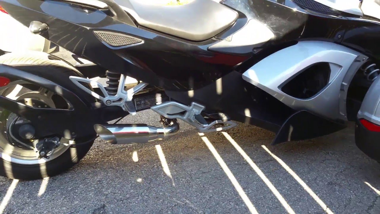2008 2012 CanAm Spyder Punisher series RLS Exhaust YouTube