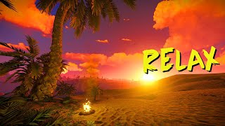 RUST RELAX / Best campfire holiday somewhere in the desert with palm trees / The best rest