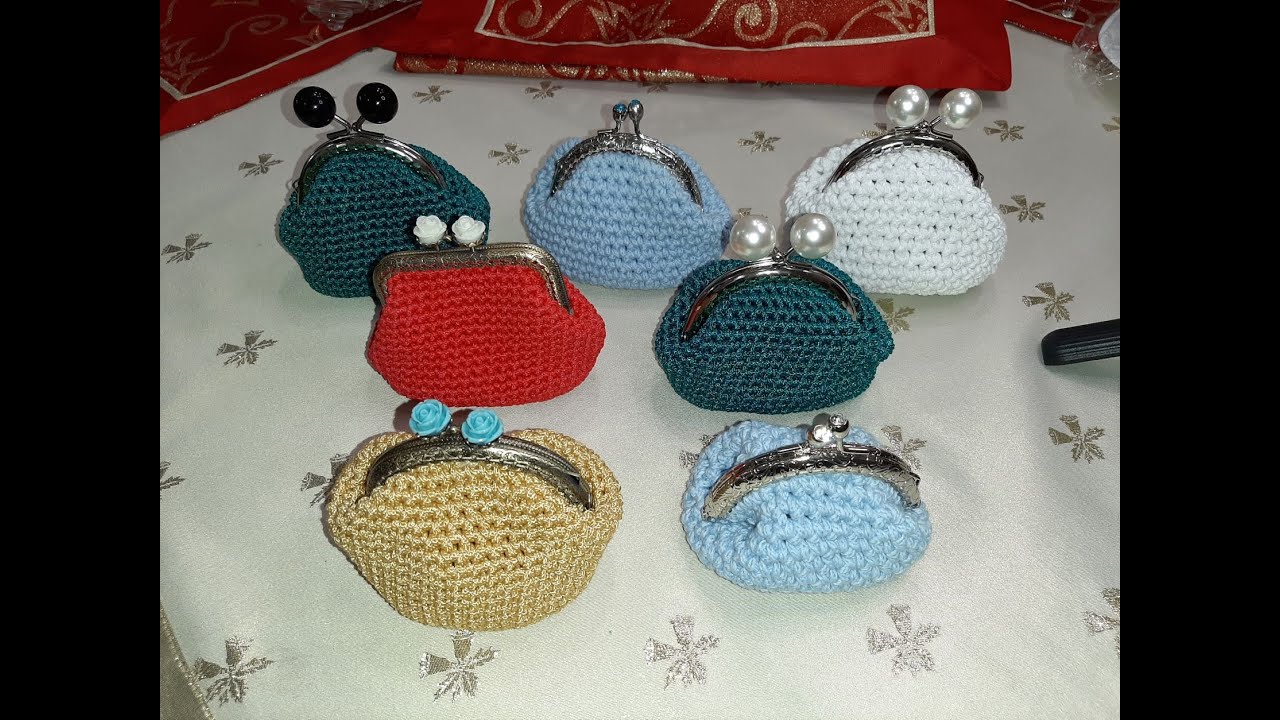 Πλεκτά  Πορτοφολάκια -TUTORIAL. Vintage Crochet Purses
