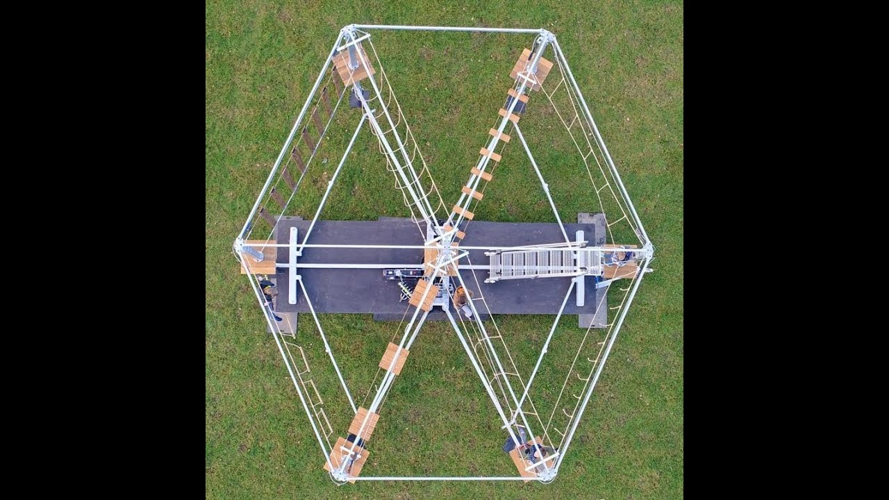 mobile adventure, the rope park trailer, a mobile high rope park - YouTube