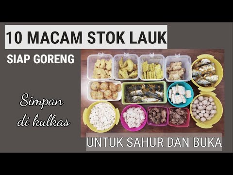 Instruksi Masak 10 MACAM STOK LAUK UNTUK SAHUR DAN BUKA || Frozen Food Yang Sedap