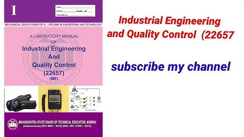 Diploma Practical Lab Manual With Answers For | (22657) Industrial Engineering And Quality Control