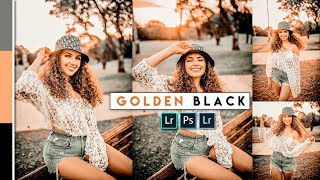 Golden BLACK Preset | Mobile Lightroom DNG Preset | Desktop Lightroom Preset | Camera Raw Preset screenshot 4