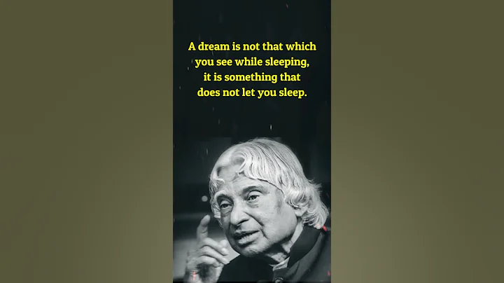 A dream is not that which you see while sleeping, - DayDayNews