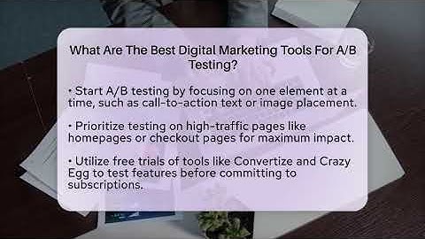 What Are The Best Digital Marketing Tools For A/B Testing? - BusinessGuide360.com