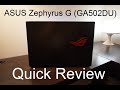 The Best Budget Gaming Laptop of 2020? Asus ROG Zephyrus G GA502DU Quick Review