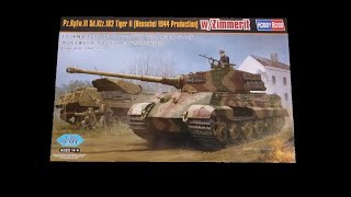 Desværre sponsor intellektuel Hobbyboss 1/35 Pz.Kpfw.VI Sd.Kfz 182 Tiger II (Henschel) # 84531 - YouTube