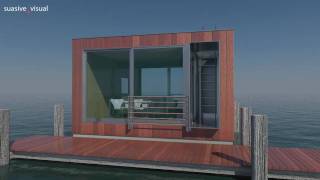 Architecture 3D Visualization of a Floating Home : suasive_visual