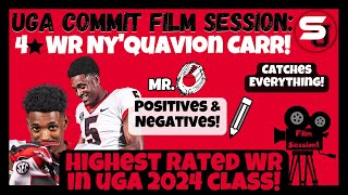 🧤UGA 2024 Commit FILM SESSION: 4-Star WR Ny Carr! Highest Rated 2024 UGA WR! Catches EVERYTHING!
