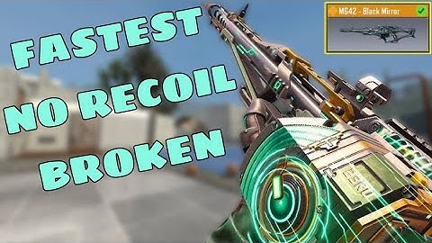 Best Gunsmith For Mg42 Codm | 2 Shot + No Recoil Build For MG42 For Call Of Duty Mobile