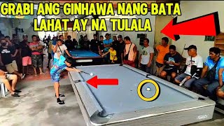 BATANG TIRADOR GINULAT ANG MGA TAGA GENSAN SA GALING NITO 😱#angelsbilliardhalltv