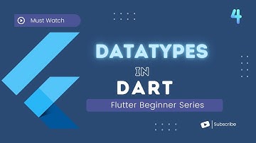 DataTypes in Dart | Flutter For Beginner In Hindi - #4
