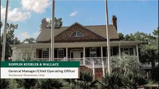 General Manager/COO Career Opportunity at Wachesaw Plantation Club