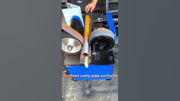 Pipe polishing #removal of surface rust #polishing machine #steel