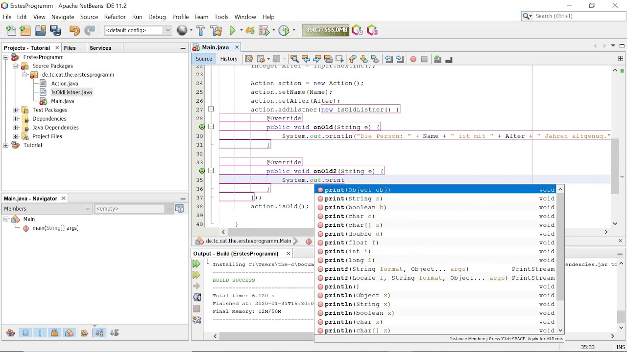 Java with Maven - Das Erste Programm Teil 4 - YouTube