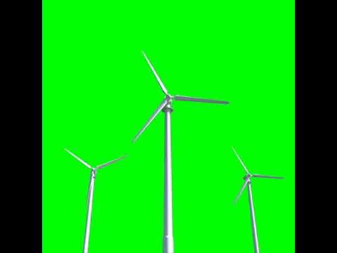 WIND TURBINES |GREEN SCREEN |