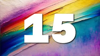0:15 Timer - Rainbow Textured Background