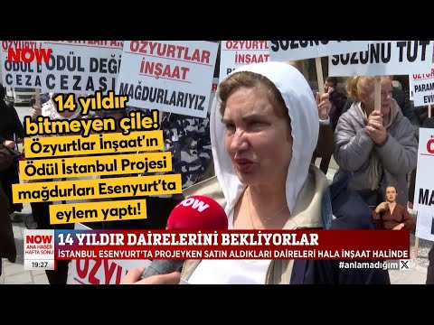 Özyurtlar İnşaat'ın Ödül İstanbul Projesi mağdurları Esenyurt'ta eylem yaptı