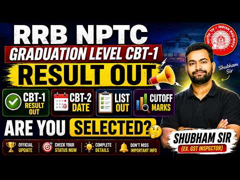🚨 RRB NTPC 2025-26 Graduation Level Result Out | Scorecard, Cutoff & CBT-2 Exam Date Latest News