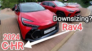 Downsizing My Rav4 to a New 2024 CHR ? Size Comparison Inside & Out Walkround