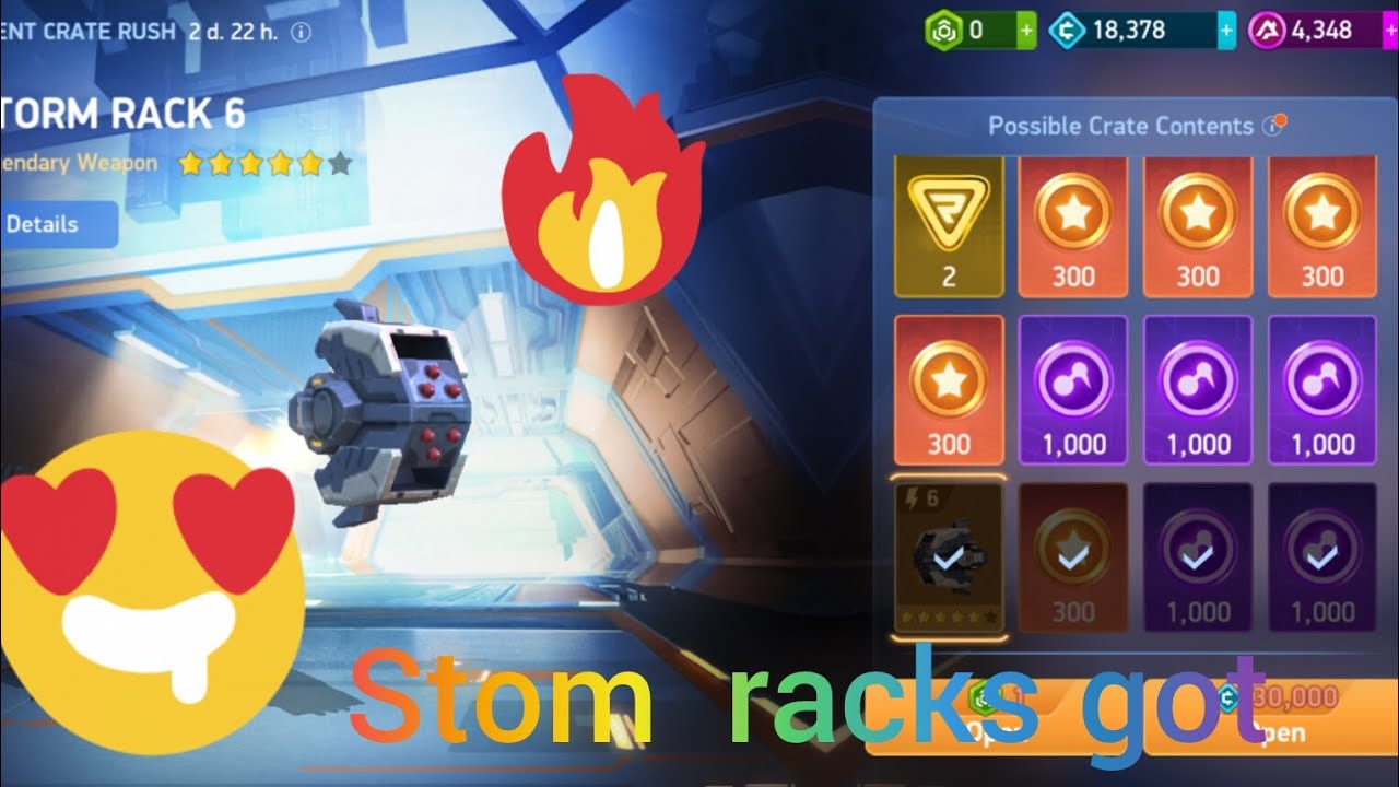 I got stom racks in just 4 spin😱||ecr in mech  arena nomad 