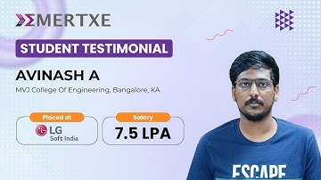 Hands-on Embedded Training with Projects Helped Me Get Placed at LG Soft | Avinash’s Success Story