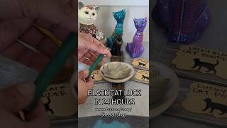 BLACK CAT LUCK IN 24 HOURS! #etsy #cat #blackcat