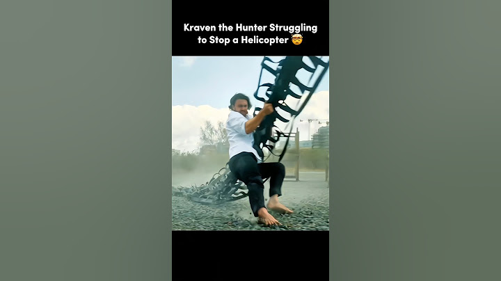 Kraven The Hunter Struggling to a Helicopter 🤯