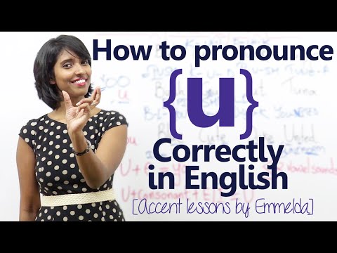 How to pronounce the letter 'u' correctly in English - English Accent training lesson